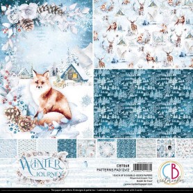 Set de papier 30x30 Winter Journey 8 feuilles - Patterns Pad Ciao Bella Papercrafting