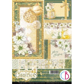 Set de papier A4 Sparkling Christmas 9f - Creative Pad Ciao Bella Papercrafting