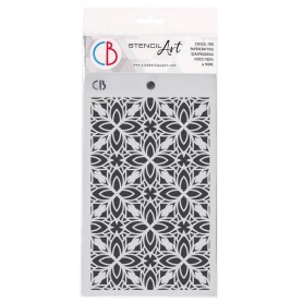 Pochoir Texture Stained Glass Window – Ciao Bella Stencil Art