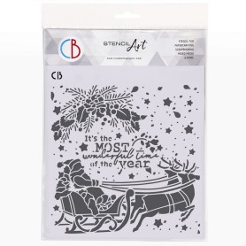 Pochoir Texture wonderful Time – Ciao Bella Stencil Art