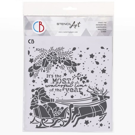 Pochoir Texture wonderful Time – Ciao Bella Stencil Art