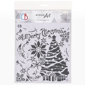 Pochoir Texture Magic Holidays – Ciao Bella Stencil Art