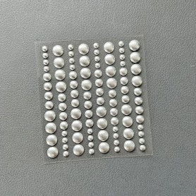 Enamel Dots Metallic Silver Matte - Simple and Basic