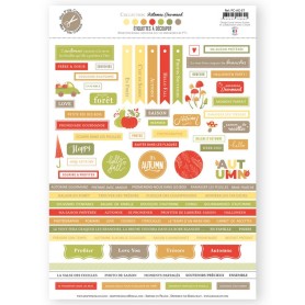 Planche d'étiquettes à découper Automne Gourmand - Mes P'tits Ciseaux