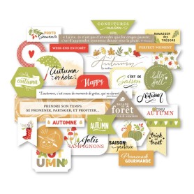 Die-cuts Automne gourmand 30pc - Mes Ptits Ciseaux