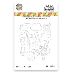 Dies Hello Fall 10pc - Automne Gourmand - Mes P'tits Ciseaux