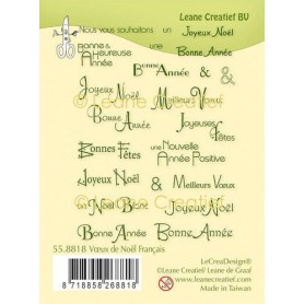 Tampons Voeux de Noël - Leane Creatief Clear stamps
