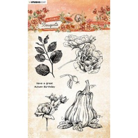 Tampons Autumn blossoms 6pc - Autumn Bouquets nr 509 - Studio Light Clear Stamps