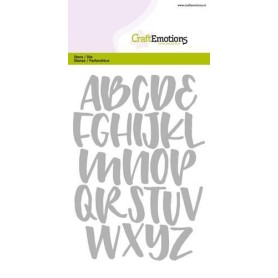 Dies Alphabet handlettering capital letters - Craft Emotions