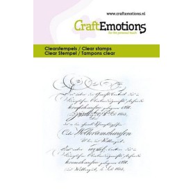 Tampon Background text - Craft Emotions Clear Stamps