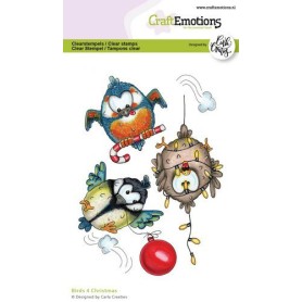Tampons Birds 4 Christmas A6 - Craft Emotions Clear Stamps