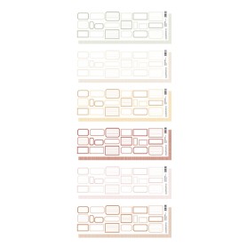 Kit étiquettes à découper 6 couleurs - Herbarium - Florilèges Design