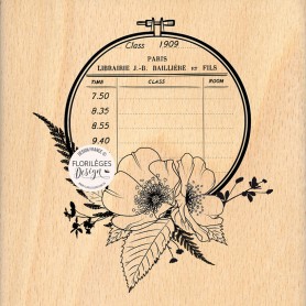 Tampon bois Cercle Herbarium - Florilèges Design