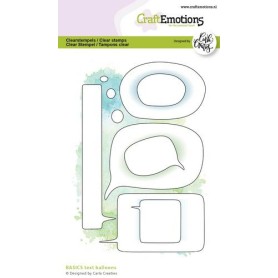 Tampons Basics Text Balloons A6 - Craft Emotions Clear Stamps