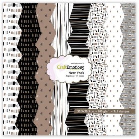 Set de papier 30x30 New-York - brown 24f - CraftEmotions Paper Pad