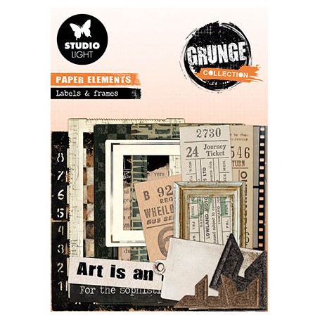 Paper Elements Labels & Frame nr 5 - Grunge Collection – Studio Light