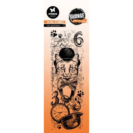 Tampon Cat Gentleman 1 pc - Grunge Collection nr 511 - Studio Light Clear Stamps