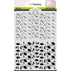 Pochoir Duo Colour Pattern nr 9 2xA6 Xmas – Craft Emotions Stencil