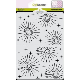 Pochoir Duo Colour pattern nr 10 2xA6 Xmas – Craft Emotions Mask Stencil