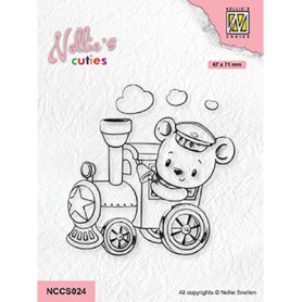 Tampon Train Engineer - Cuties - Nellie Snellen Clear Stamp