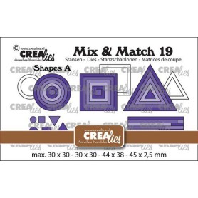 Dies Nicoles Shapes + confetti A Mix and Match nr 19 - Crealies