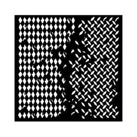 Pochoir Double Texture 18x18cm - Stamperia Thick Stencil Around the World