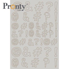 Grey Chipboard Diacritics A4 - Pronty