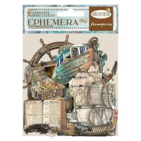 Die-cuts Ephemera Sea Sailing Ship and Elements - Songs of the Sea - Stamperia
