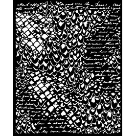 Pochoir Mermaid Scale 20x25cm - Songs of the Sea - Stamperia Thick Stencil