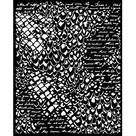 Pochoir Mermaid Scale 20x25cm - Songs of the Sea - Stamperia Thick Stencil