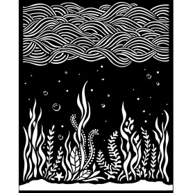 Pochoir Corals and Poseidonias 20x25cm - Songs of the Sea - Stamperia Thick Stencil