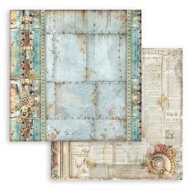 Papier 30x30 Mechanism Border 1f - Songs of the Sea - Stamperia