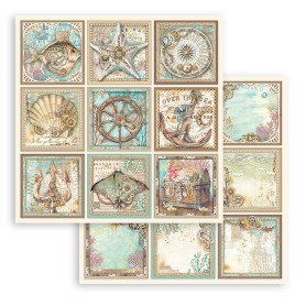 Papier 30x30 Tags 1f - Songs of the Sea - Stamperia
