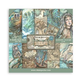 Set de papier 30x30 Songs of the Sea 10 feuilles - Stamperia