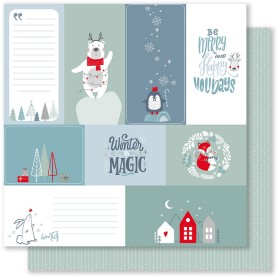 Papier 30x30 Once Upon a Time 6 1feuille - Mes P'tits Ciseaux