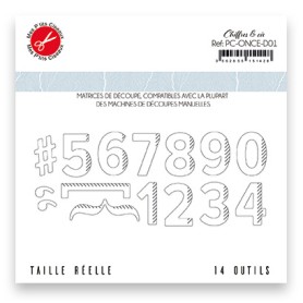 Dies Chiffres 14pc - Once Upon a Time - Mes P'tits Ciseaux