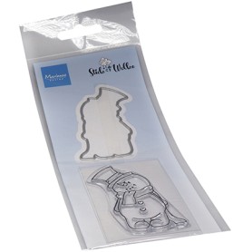 Clear Stamp & Die Snowman - Marianne Design Stick & Wolke