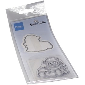 Clear Stamp & Die Snow Panda - Marianne Design Stick & Wolke