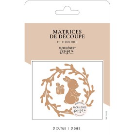 Dies Mon petit Lapin 3pc - Histoires d'hiver - Florilèges Design