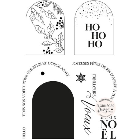 Tampons Etiquettes Arches - Histoires d'hiver - Florilèges Design