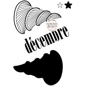 Tampons Sapin Virevoltant - Histoires d'hiver - Florilèges Design