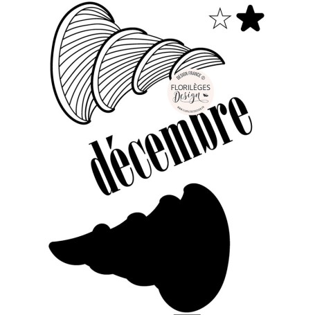 Tampons Sapin Virevoltant - Histoires d'hiver - Florilèges Design