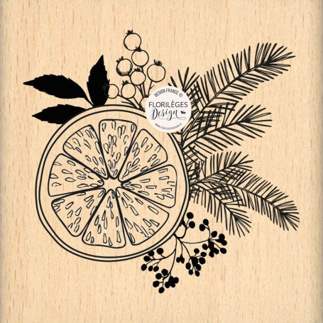 Tampon bois Déco d'hiver - Florilèges Design