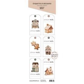 Planche de tags à découper Histoires d'Hiver - Florilèges Design