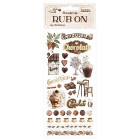Transferts Rub-on Elements 10x21 cm - Coffee and Chocolate - Stamperia