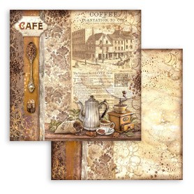 Papier 30x30 Grinder 1f - Coffee and Chocolate - Stamperia