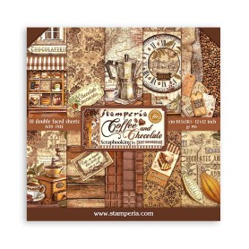 Set de papier 30x30 Coffee and Chocolate 10 feuilles - Stamperia