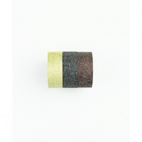 Washi Tape Bling Bling or clair pailleté 3 x 3 m - Kesi'art