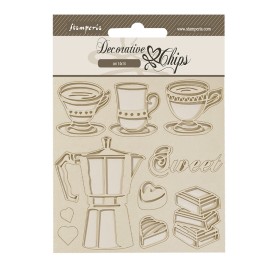 Decorative Chips Moka - Coffee and Chocolate - Stamperia