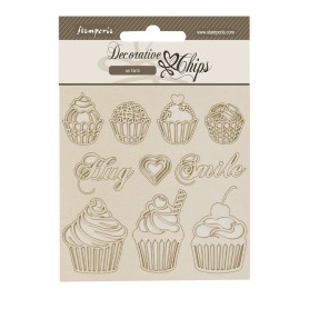Decorative Chips Sweety - Coffee and Chocolate - Stamperia